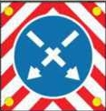 Знак дорожный 4.2.3, диаметр 900 мм арт. ДЗ20252