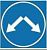Знак дорожный 4.2.3, диаметр 700 мм арт. ДЗ20247