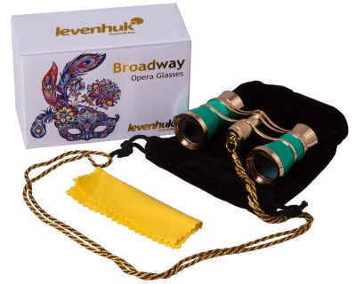 Театральный бинокль с цепочкой Levenhuk (Левенгук) Broadway 325C Lime