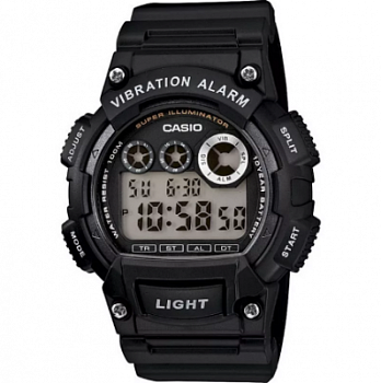 Часы с вибросигналом CASIO W-735H-1A арт. ИА4522