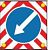 Знак дорожный 4.2.1, 4.2.2, диаметр 1200 мм арт. ДЗ20254
